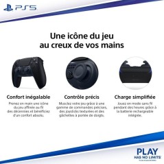 Manette sans fil DualSense– Midnight Black - Avec câble USB pour PC
