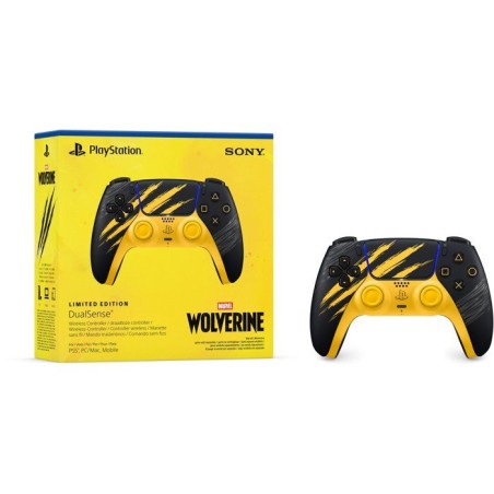 Manette sans fil DualSense - Édition limitée Marvel's Wolverine Jaune combat I PS5 et PC