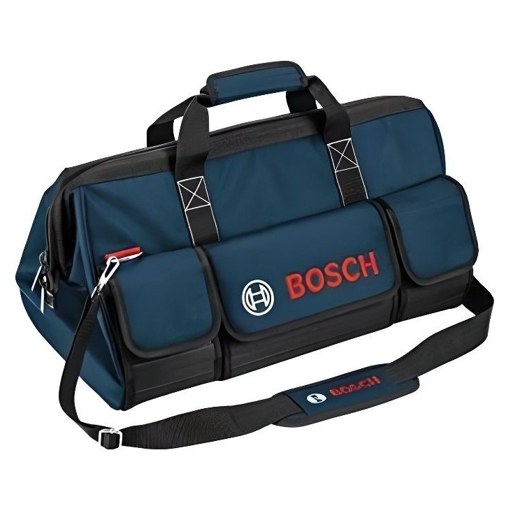 Sac a outils - BOSCH - Taille M - Polyester résistant - 3 compartiments - Acces facile Sac a outils - BOSCH - Taille M - Polyester résistant - 3 compartiments - Acces facile
