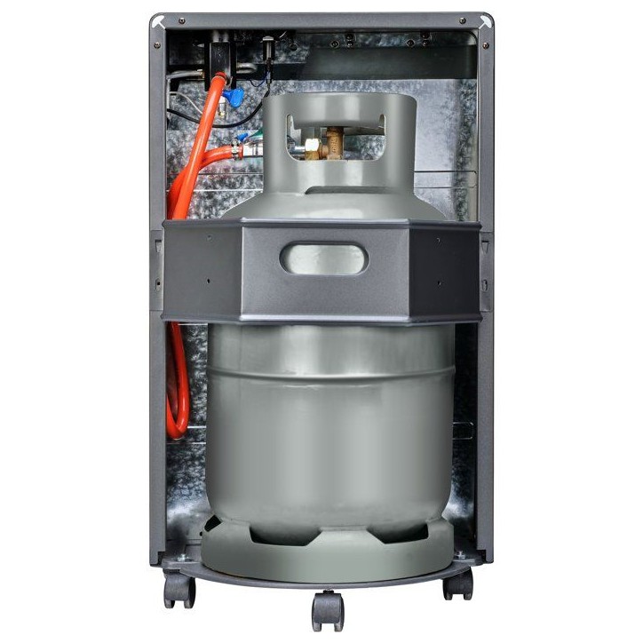 Poele a gaz - Qlima - GH 825 C - 1300 W a 2500 W - Gaz catalytique - Allumage piezo - Jusqu'a 80 m³