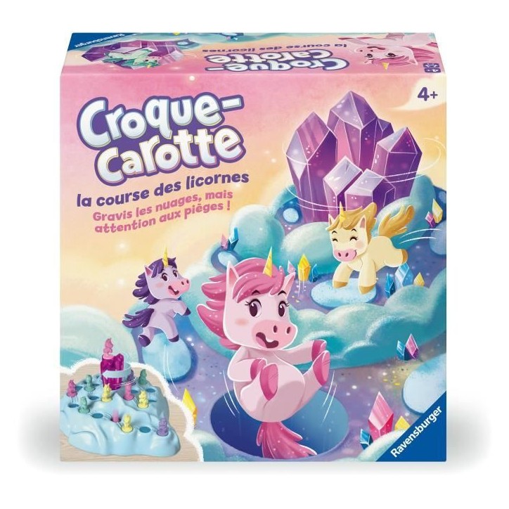 Croque Carotte Licorne, Jeu de société basé sur Croque Carotte, Jeu de parcours rigolo, Des 4 ans, 22798, Ravensburger Croque Carotte Licorne, Jeu de société basé sur Croque Carotte, Jeu de parcours rigolo, Des 4 ans, 22798, Ravensburger