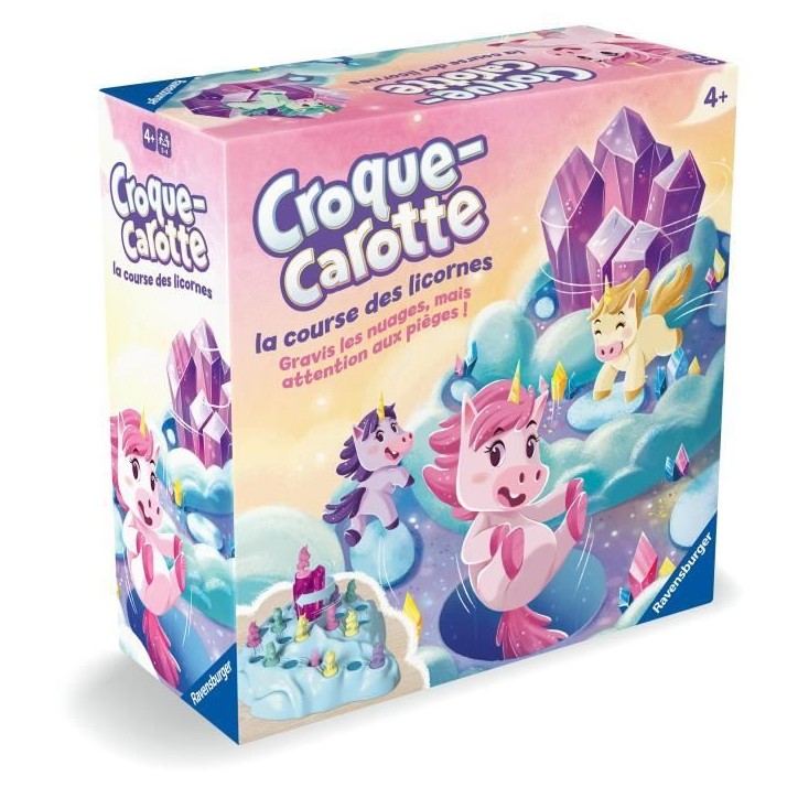 Croque Carotte Licorne, Jeu de société basé sur Croque Carotte, Jeu de parcours rigolo, Des 4 ans, 22798, Ravensburger Croque Carotte Licorne, Jeu de société basé sur Croque Carotte, Jeu de parcours rigolo, Des 4 ans, 22798, Ravensburger