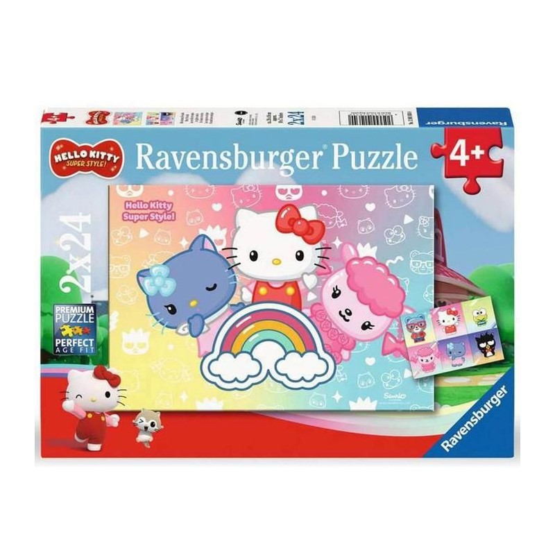 Puzzles 2 x 24 pieces : Hello Kitty