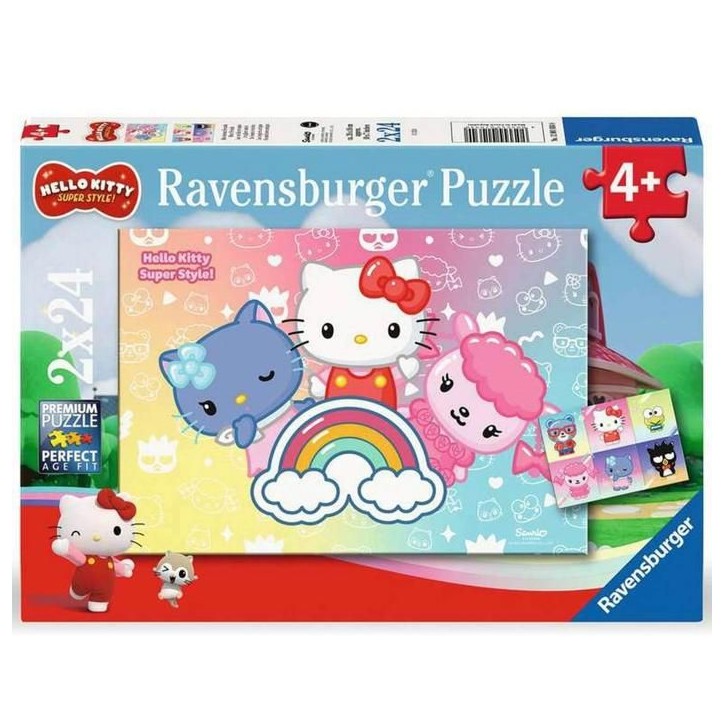 Puzzles 2 x 24 pieces : Hello Kitty Puzzles 2 x 24 pieces : Hello Kitty