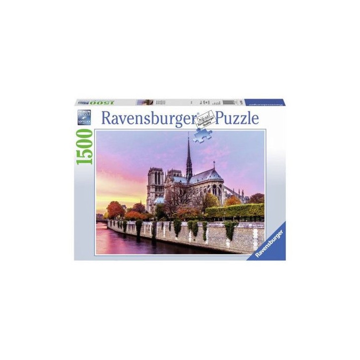 Puzzle 1500 pieces - RAVENSBURGER - Pittoresque Notre Dame - Paysage et nature - Garantie 2 ans Puzzle 1500 pieces - RAVENSBURGER - Pittoresque Notre Dame - Paysage et nature - Garantie 2 ans