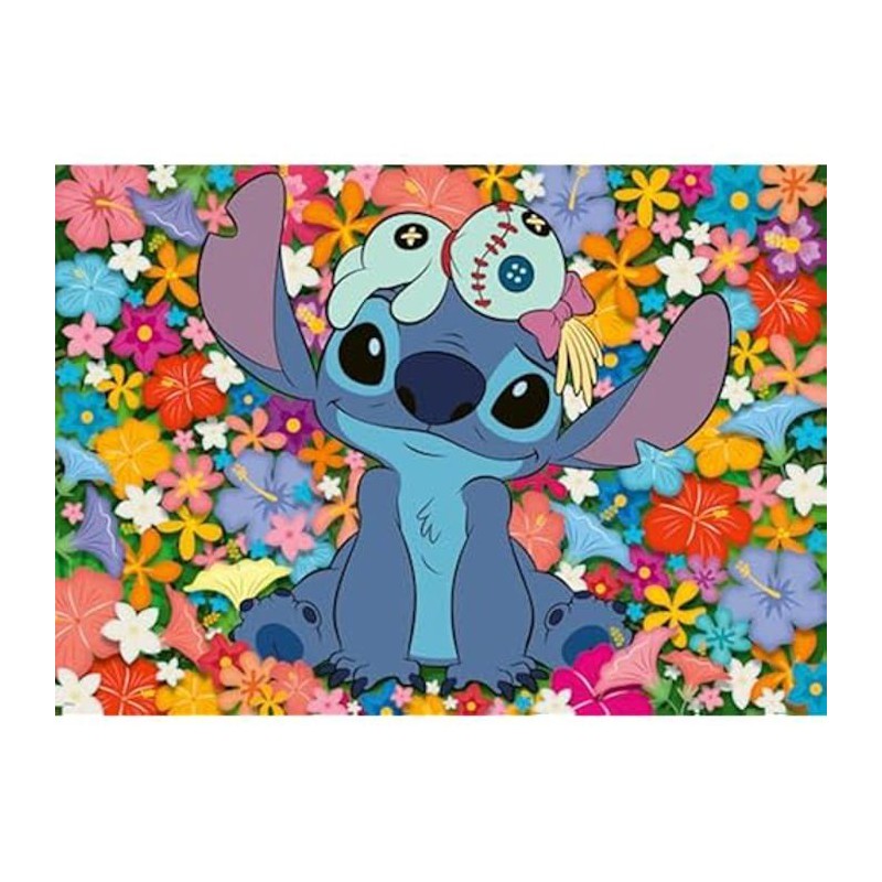 Puzzle - RAVENSBURGER - 1000 pieces - Stitch et Souillon - Intérieur
