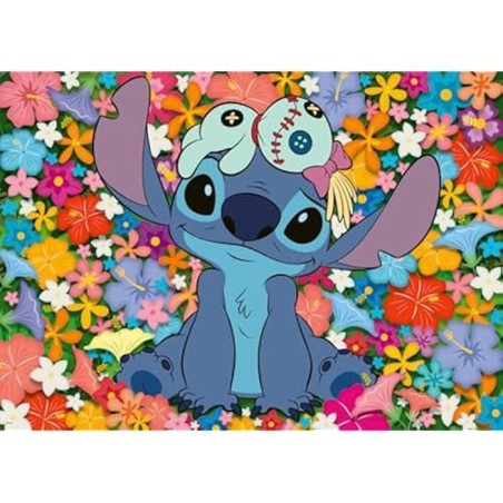 Puzzle - RAVENSBURGER - 1000 pieces - Stitch et Souillon - Intérieur