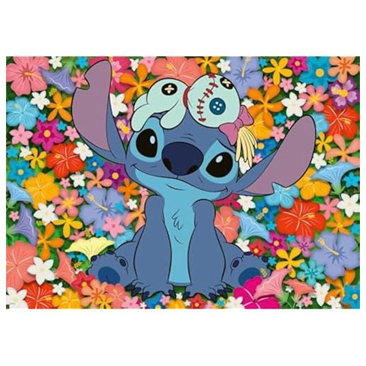 Puzzle - RAVENSBURGER - 1000 pieces - Stitch et Souillon - Intérieur - Adultes et enfants des 14 ans Puzzle - RAVENSBURGER - 1000 pieces - Stitch et Souillon - Intérieur - Adultes et enfants des 14 ans