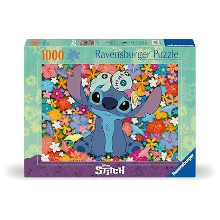 Puzzle - RAVENSBURGER - 1000 pieces - Stitch et Souillon - Intérieur - Adultes et enfants des 14 ans Puzzle - RAVENSBURGER - 1000 pieces - Stitch et Souillon - Intérieur - Adultes et enfants des 14 ans