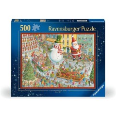 Ravensburger- Puzzles Adultes 1000 pieces - Famille de loups dans la f