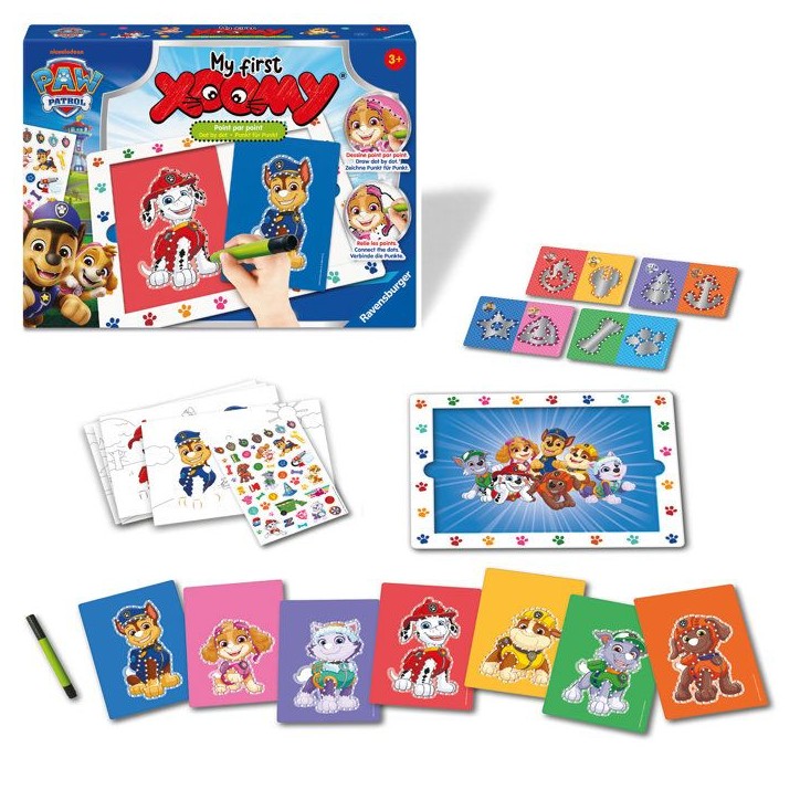 Ravensburger – My First Xoomy Pat'Patrouille – Point par Point – Mes premiers dessins – Dessin – Loisir créatif-Des 3 Ravensburger – My First Xoomy Pat'Patrouille – Point par Point – Mes premiers dessins – Dessin – Loisir créatif-Des 3