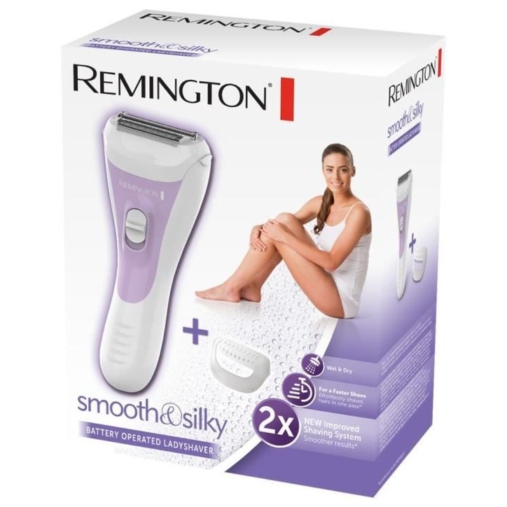 Rasoir Électrique Femme REMINGTON WSF5060 Smooth Silky Étanche avec Bande Hydratante Aloe Vera