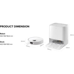 ROBOROCK Qrevo 2 ProX - Robot aspirateur laveur - Aspiration 25 000 Pa