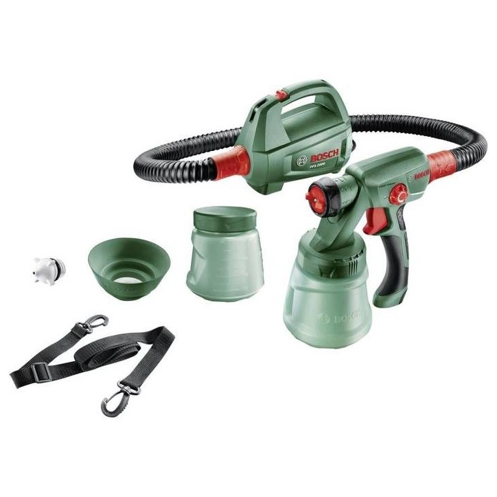 Pistolet a peinture - BOSCH - PFS 2000 - 440W - Application rapide et homogene - Surfaces en relief