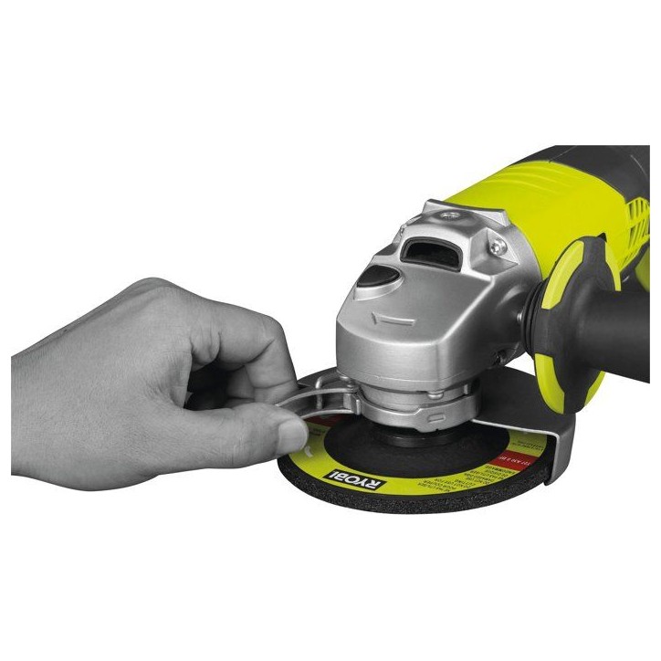 RYOBI Meuleuse d'angle 18V ONE+ Ø115 mm - batterie 4Ah + chargeur - sac de transport inclus - R18AG-140S RYOBI Meuleuse d'angle 18V ONE+ Ø115 mm - batterie 4Ah + chargeur - sac de transport inclus - R18AG-140S