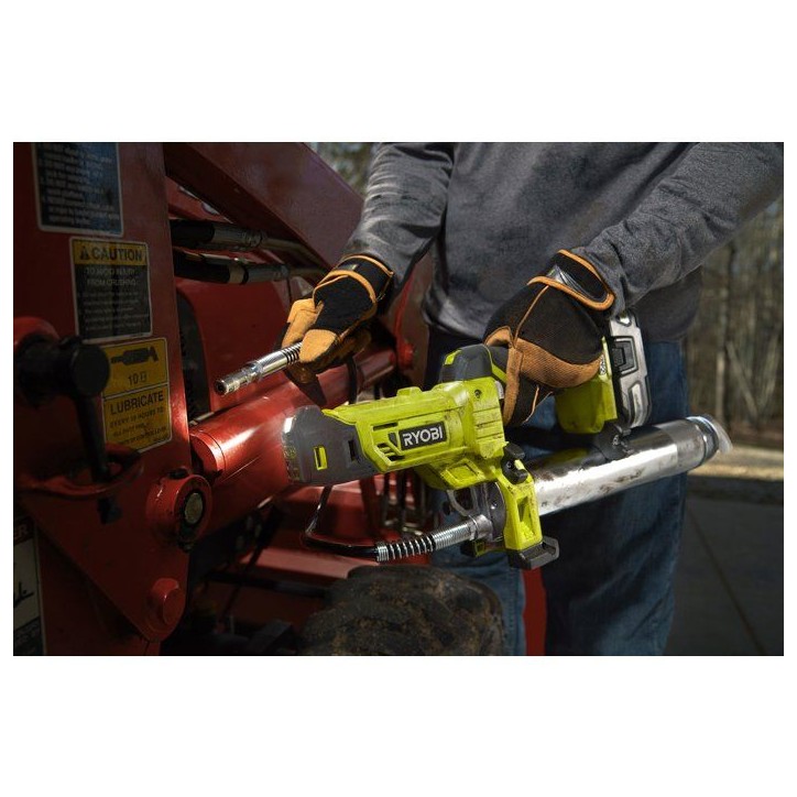 RYOBI Pompe a graisse 18V ONE+ 690 bars réservoir 400 ml - sans batterie ni chargeur - R18GG-0 RYOBI Pompe a graisse 18V ONE+ 690 bars réservoir 400 ml - sans batterie ni chargeur - R18GG-0