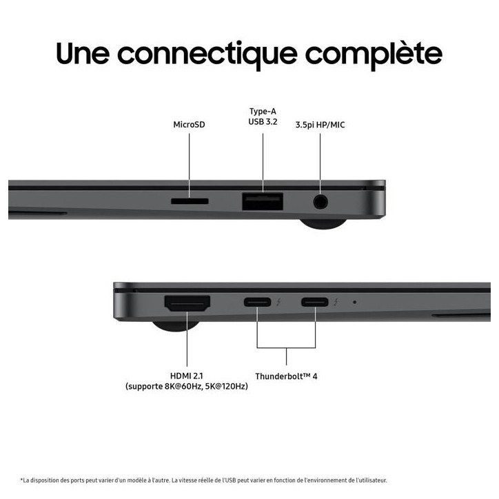 PC portable - SAMSUNG - Galaxy Book 5 Pro - 14'' - Intel Core Ultra 7 - 16 Go RAM - 1To SSD - AZERTY PC portable - SAMSUNG - Galaxy Book 5 Pro - 14'' - Intel Core Ultra 7 - 16 Go RAM - 1To SSD - AZERTY