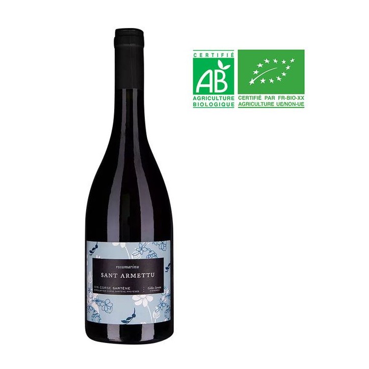 Domaine Sant'Armettu Cuvée Rosumarinu 2025 - AOC Corse Sartene - Vin rouge de Corse Bio - 75cl