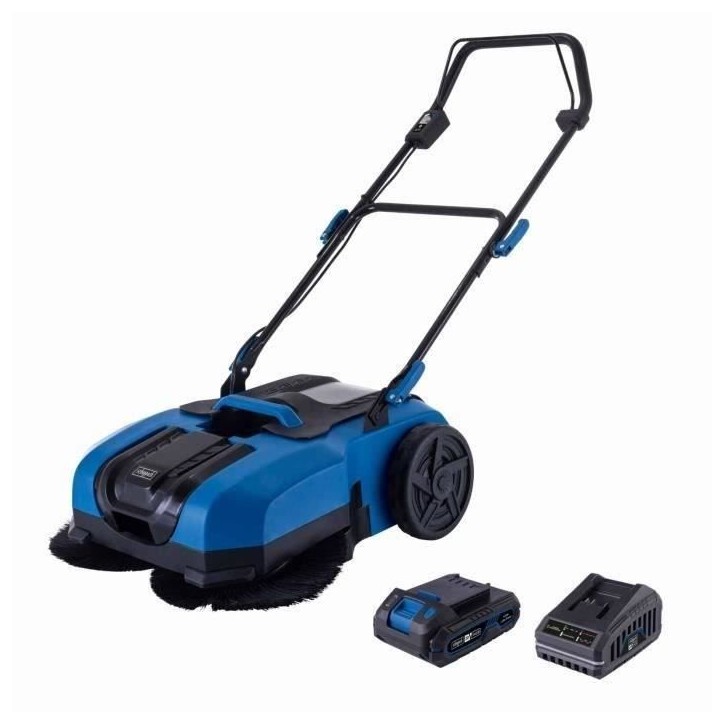 Pack Balayeuse sans fil C-S610-X - Largeur travail 610 mm – Bac collecteur 20 L - SCHEPPACH 20V IXES Batterie 2Ah + chargeur 2 Pack Balayeuse sans fil C-S610-X - Largeur travail 610 mm – Bac collecteur 20 L - SCHEPPACH 20V IXES Batterie 2Ah + chargeur 2
