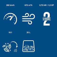 Aspirateur souffleur thermique SCHEPPACH - PLB32 - 4 en 1 - 678 m³/h