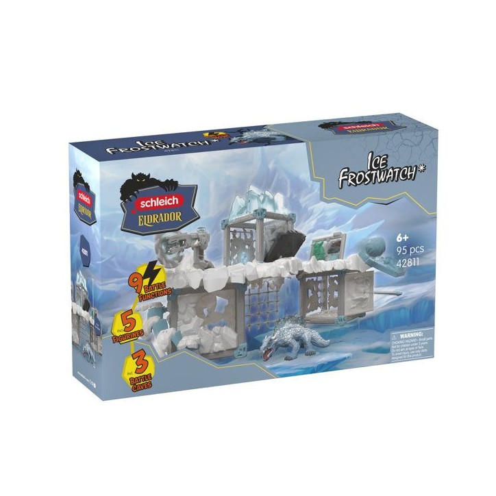 CCoffret de jeu - SCHLEICH - 42811 - Forteresse de Glace - Eldrador Creatures - 95 pieces - Des 6 ans