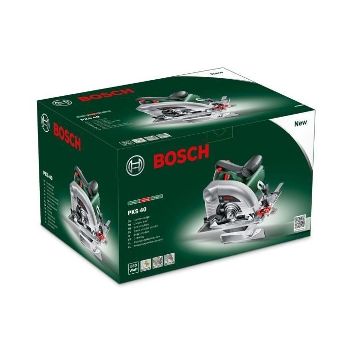 Scie circulaire BOSCH - PKS 40 - 850W - Coupe droite et en onglet jusqu'a 40mm de profondeur Scie circulaire BOSCH - PKS 40 - 850W - Coupe droite et en onglet jusqu'a 40mm de profondeur
