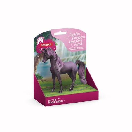 Figurine - SCHLEICH - 70842 - Licorne Arc-en-ciel Galaxy Jument - Baya