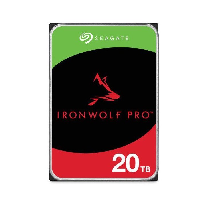 Seagate IronWolf Pro, 20 to, Disque Dur d'entreprise Interne NAS HDD – CMR, 3,5”, SATA 6 Gbits/s, 7 200 TR/Min, 256 Mo de m Seagate IronWolf Pro, 20 to, Disque Dur d'entreprise Interne NAS HDD – CMR, 3,5”, SATA 6 Gbits/s, 7 200 TR/Min, 256 Mo de m