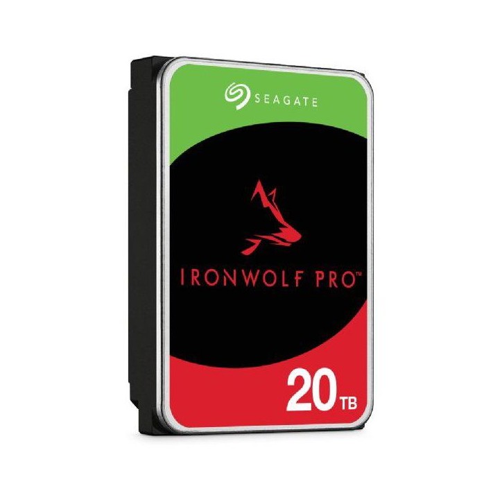 Seagate IronWolf Pro, 20 to, Disque Dur d'entreprise Interne NAS HDD – CMR, 3,5”, SATA 6 Gbits/s, 7 200 TR/Min, 256 Mo de m Seagate IronWolf Pro, 20 to, Disque Dur d'entreprise Interne NAS HDD – CMR, 3,5”, SATA 6 Gbits/s, 7 200 TR/Min, 256 Mo de m