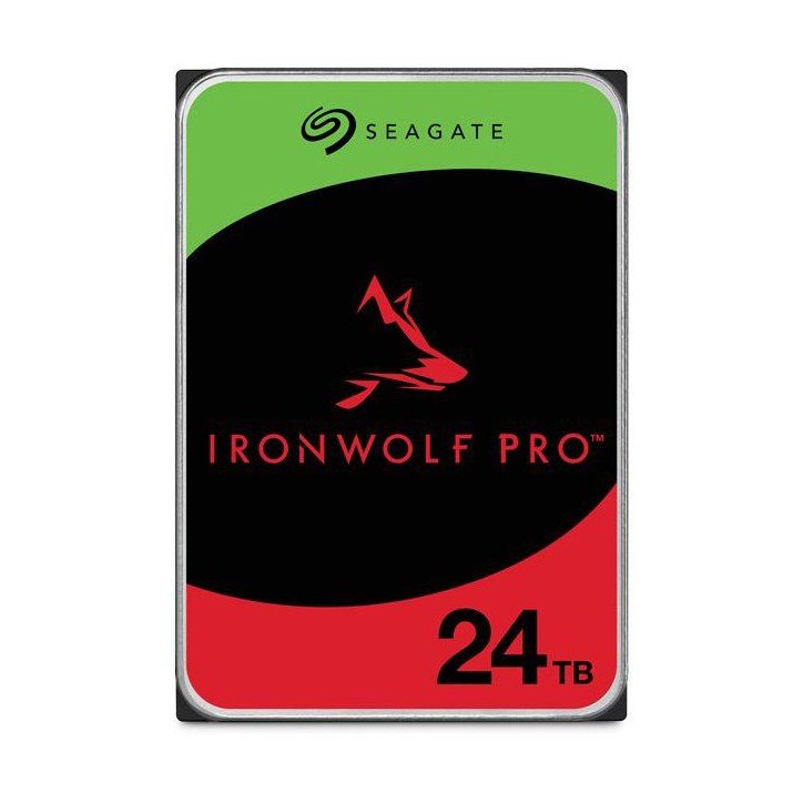 SEAGATE - IronWolf Pro ST24000NT002 - Disque dur interne - 24 To - 7200 trs/min - 3,5 SEAGATE - IronWolf Pro ST24000NT002 - Disque dur interne - 24 To - 7200 trs/min - 3,5