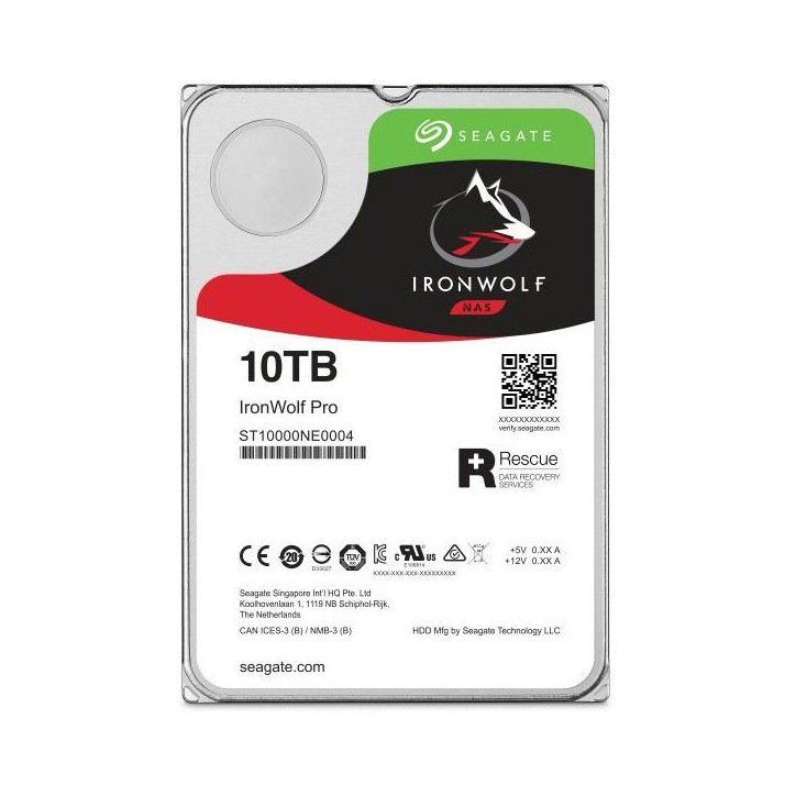 SEAGATE - IronWolf Pro - Disque dur interne NAS HDD - 10 To - 3,5 pouces - 7200 tr/min SEAGATE - IronWolf Pro - Disque dur interne NAS HDD - 10 To - 3,5 pouces - 7200 tr/min