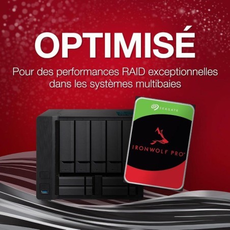SEAGATE - IronWolf Pro ST30000NT011 - Disque dur interne - 30 To - 7200 trs/min - 3,5