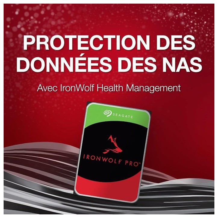SEAGATE - IronWolf Pro ST30000NT011 - Disque dur interne - 30 To - 7200 trs/min - 3,5 SEAGATE - IronWolf Pro ST30000NT011 - Disque dur interne - 30 To - 7200 trs/min - 3,5