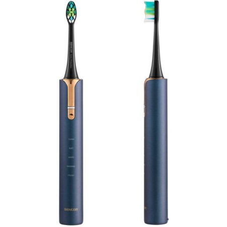 Brosse a dents électrique sonique SENCOR SOC 4110BL - 40000 mouvements/min - Minuterie Quadpacer - IPX7 - Bleu