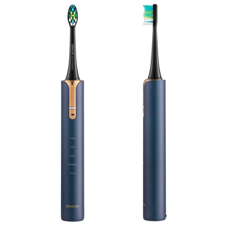 Brosse a dents électrique sonique SENCOR SOC 4110BL - 40000 mouvements/min - Minuterie Quadpacer - IPX7 - Bleu