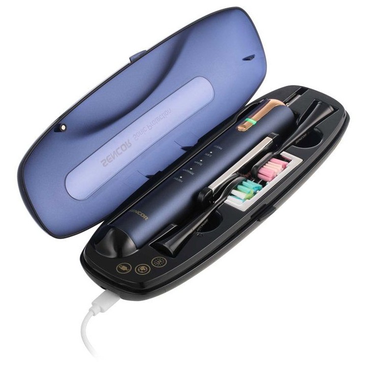 Brosse a dents électrique sonique SENCOR SOC 4110BL - 40000 mouvements/min - Minuterie Quadpacer - IPX7 - Bleu