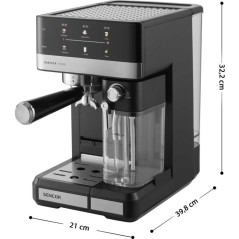 Machine a expresso Sencor SES 4060BK - Cappuccino et latte automatique