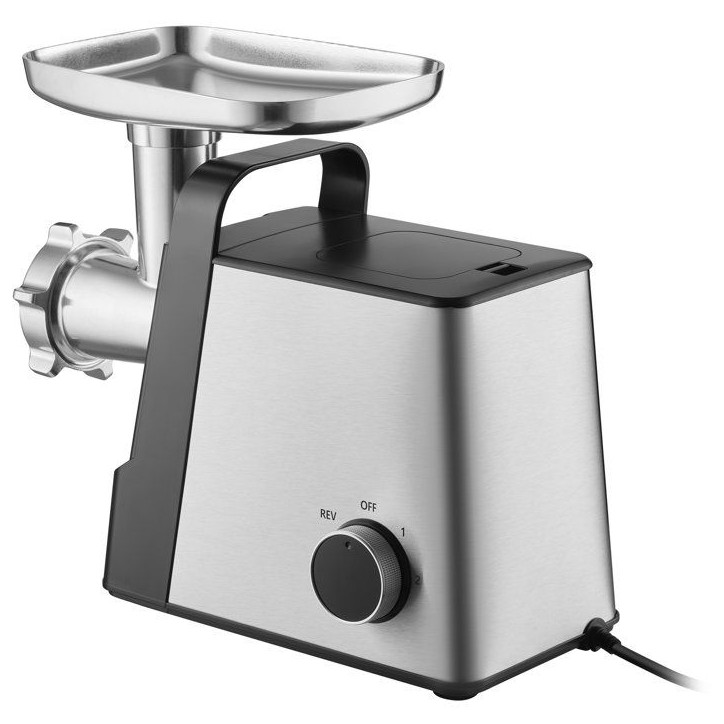 Hachoir a viande Sencor SMG 7400SS - Saucisses et kebbé - Trancheur-râpe inclus - 3 disques - 2,5 kg/min - Inox