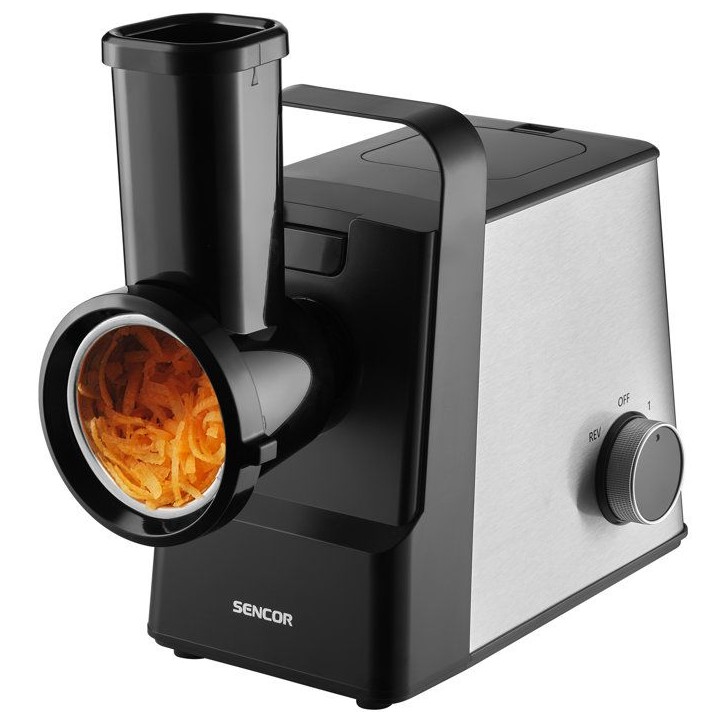 Hachoir a viande Sencor SMG 7400SS - Saucisses et kebbé - Trancheur-râpe inclus - 3 disques - 2,5 kg/min - Inox