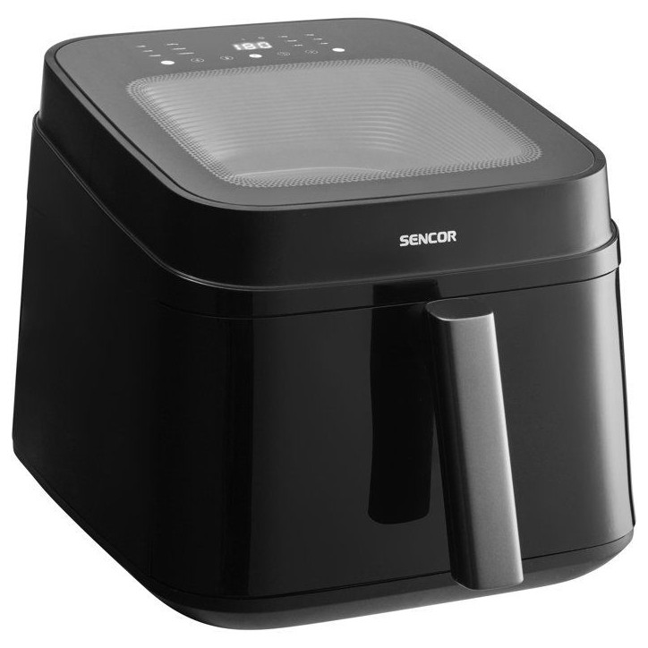 Friteuse a air chaud Sencor SFR 6900BK Vita - Fonction SHAKE - 12 programmes - Fenetre de visualisation - 6,5 L - Noire