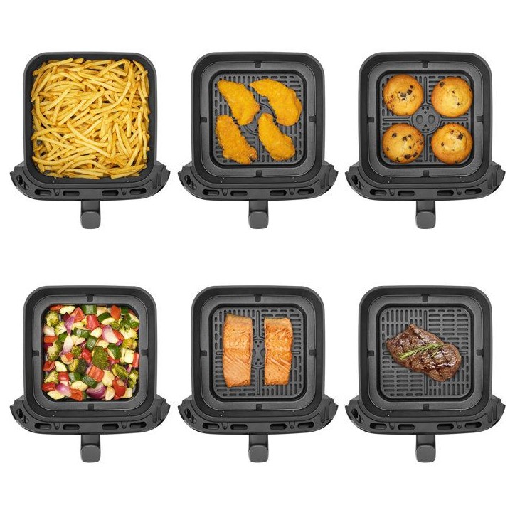 Friteuse a air chaud Sencor SFR 6900BK Vita - Fonction SHAKE - 12 programmes - Fenetre de visualisation - 6,5 L - Noire