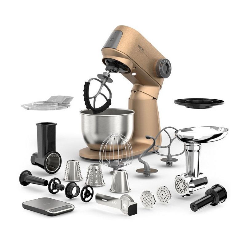 Robot pâtissier multifonction Sencor STM 7630RS Gordon - Pétrin et h
