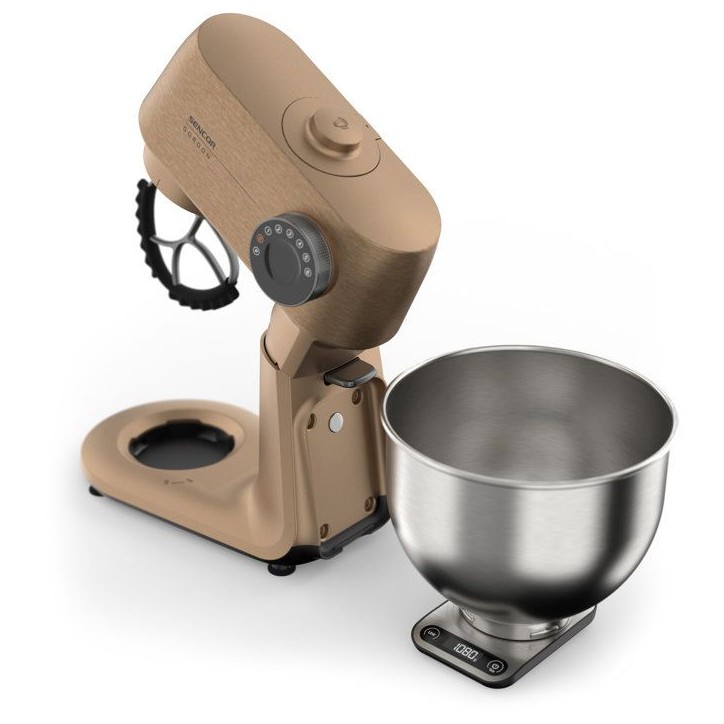 Robot pâtissier multifonction Sencor STM 7630RS Gordon - Pétrin et hachoir a viande - Bol inox 5,5 L - Moteur 1500 W - Champag Robot pâtissier multifonction Sencor STM 7630RS Gordon - Pétrin et hachoir a viande - Bol inox 5,5 L - Moteur 1500 W - Champag