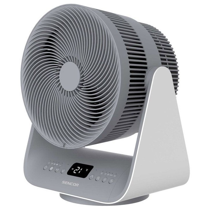 Radiateur soufflant connecté Sencor SFH 9200GY - Chauffage d'appoint rapide - Wi-Fi et télécommande - Oscillation 80° - Gris