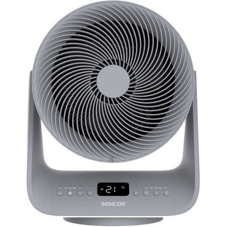 Radiateur soufflant connecté Sencor SFH 9200GY - Chauffage d'appoint rapide - Wi-Fi et télécommande - Oscillation 80° - Gris