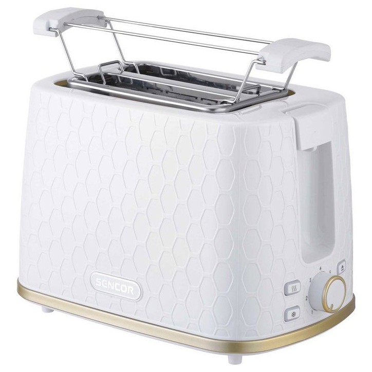 Grille-pain Sencor STS 7200WH-EUE3 - Décongélation et réchauffe - Centrage automatique - 7 niveaux - 2 fentes - Blanc