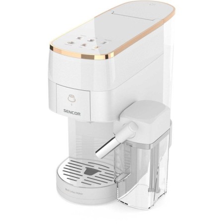 Machine a expresso multi-capsules SENCOR SCC 3001WH Marco Polo - Nespresso et Dolce Gusto - Cappuccino - Blanc