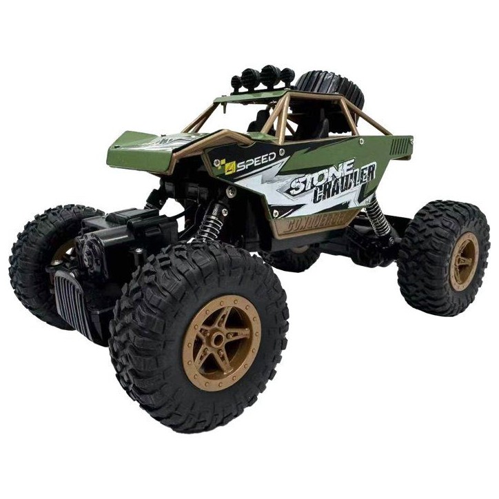 Voiture télécommandée tout-terrain - SILVERLIT - EXOST Stone Crawler 1:18 - 10 km/h - Effets lumineux - Batterie incluse