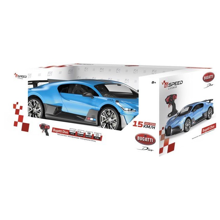 Voiture télécommandée officielle - SILVERLIT - 4Speed Bugatti Divo 1:12 - 15 km/h - Feux lumineux - Batterie incluse