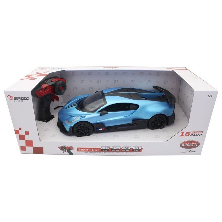 Voiture télécommandée officielle - SILVERLIT - 4Speed Bugatti Divo 1:12 - 15 km/h - Feux lumineux - Batterie incluse
